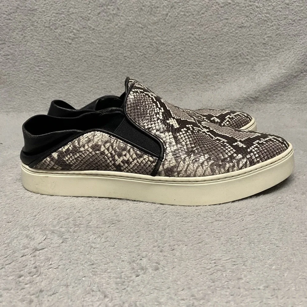 Vince Garvey‎ Slip On Shoes Womens 6 Snake Print Casual